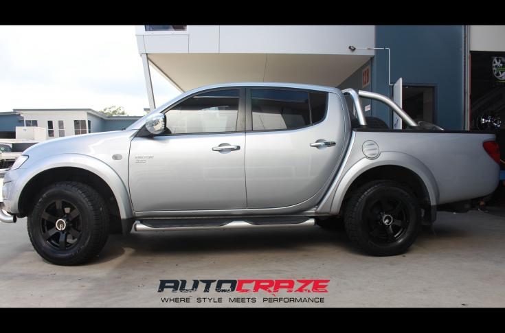 MITSUBISHI TRITON TYPHOON SATIN BLACK